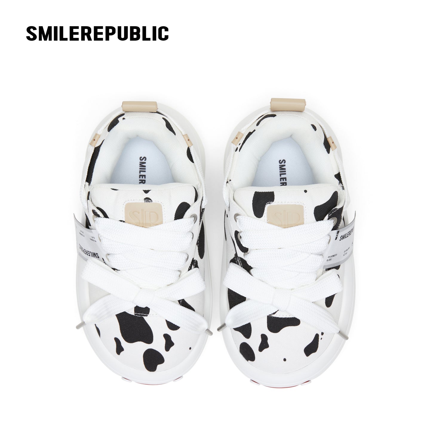 Dairy Cow Colored Twill Bread Shoes