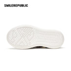 Multicolor Fair Isle Fleece Platform Sneakers, Unisex Low Top Lace Up Shoes