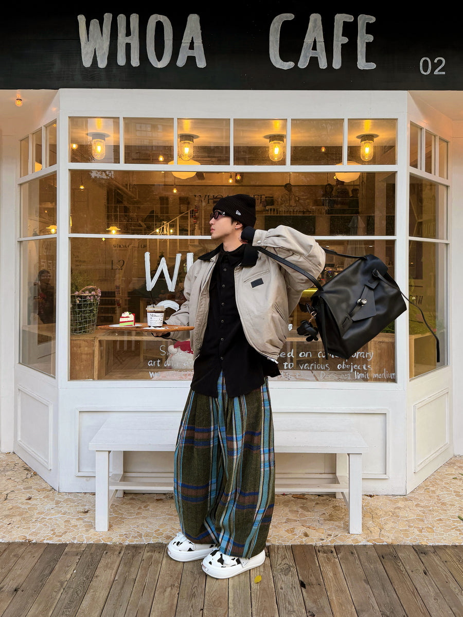 Black White Cow Print Twill Platform Sneakers, Unisex Lace Up Shoes 详情图 1