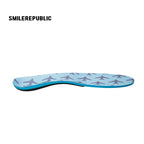 SMILEREPUBLIC Blue Arch Support Insoles with EVA Cushioning and TPU Support, Breathable Comfort Inserts for Sneakers