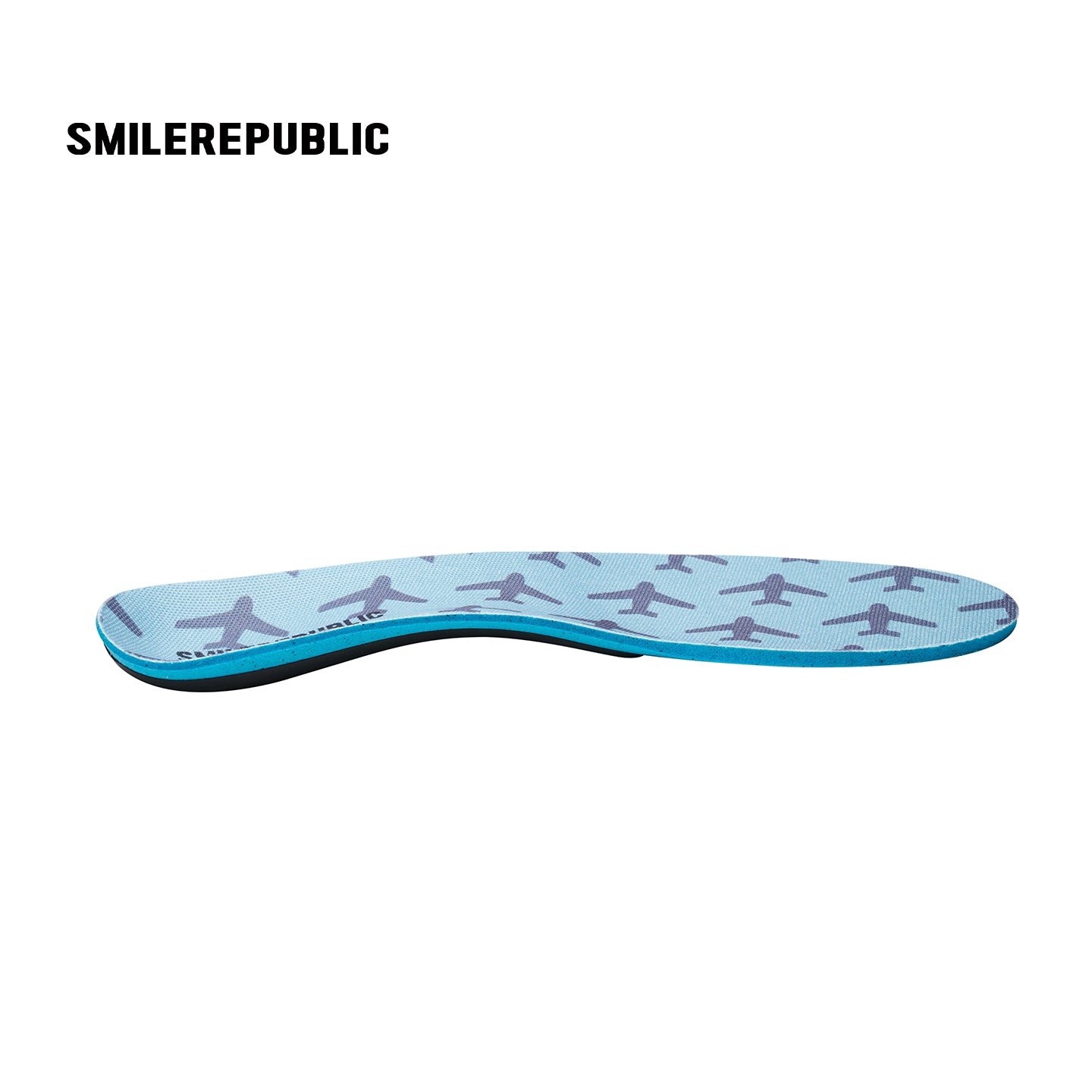 SMILEREPUBLIC Blue Arch Support Insoles with EVA Cushioning and TPU Support, Breathable Comfort Inserts for Sneakers