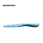SMILEREPUBLIC Blue Arch Support Insoles with EVA Cushioning and TPU Support, Breathable Comfort Inserts for Sneakers