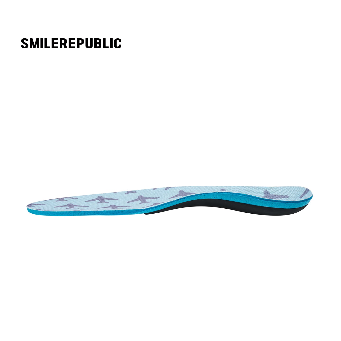 SMILEREPUBLIC Blue Arch Support Insoles with EVA Cushioning and TPU Support, Breathable Comfort Inserts for Sneakers