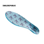 SMILEREPUBLIC Blue Arch Support Insoles with EVA Cushioning and TPU Support, Breathable Comfort Inserts for Sneakers