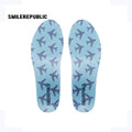 SMILEREPUBLIC Blue Arch Support Insoles with EVA Cushioning and TPU Support, Breathable Comfort Inserts for Sneakers