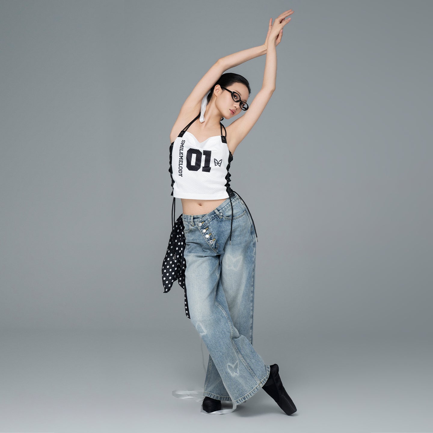 Women's Colorblock Mesh Tank Top with Side Drawstring Detail, Casual Streetwear Sleeveless Top