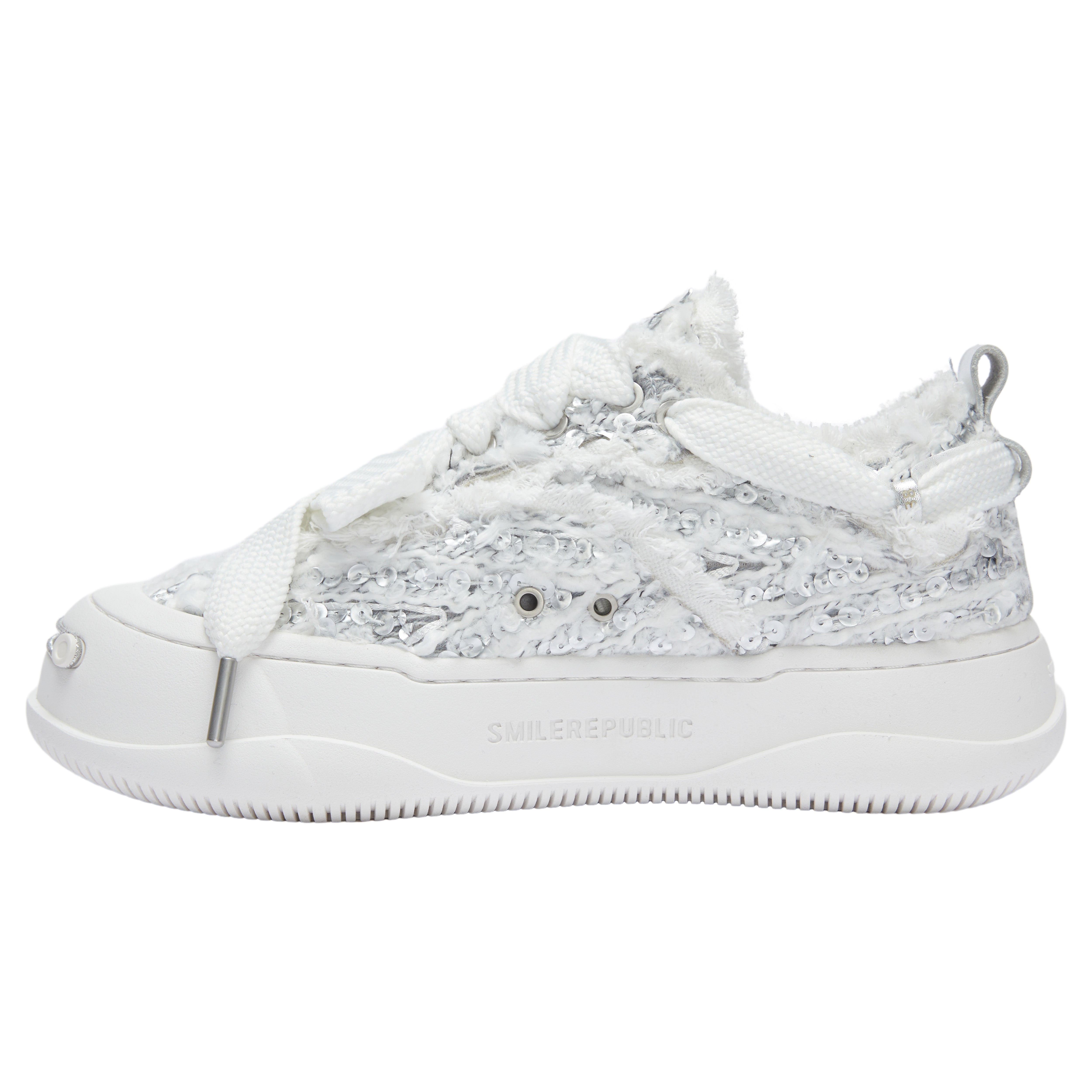 Silver Scales Low Top Sneaker - SMILEREPUBLIC