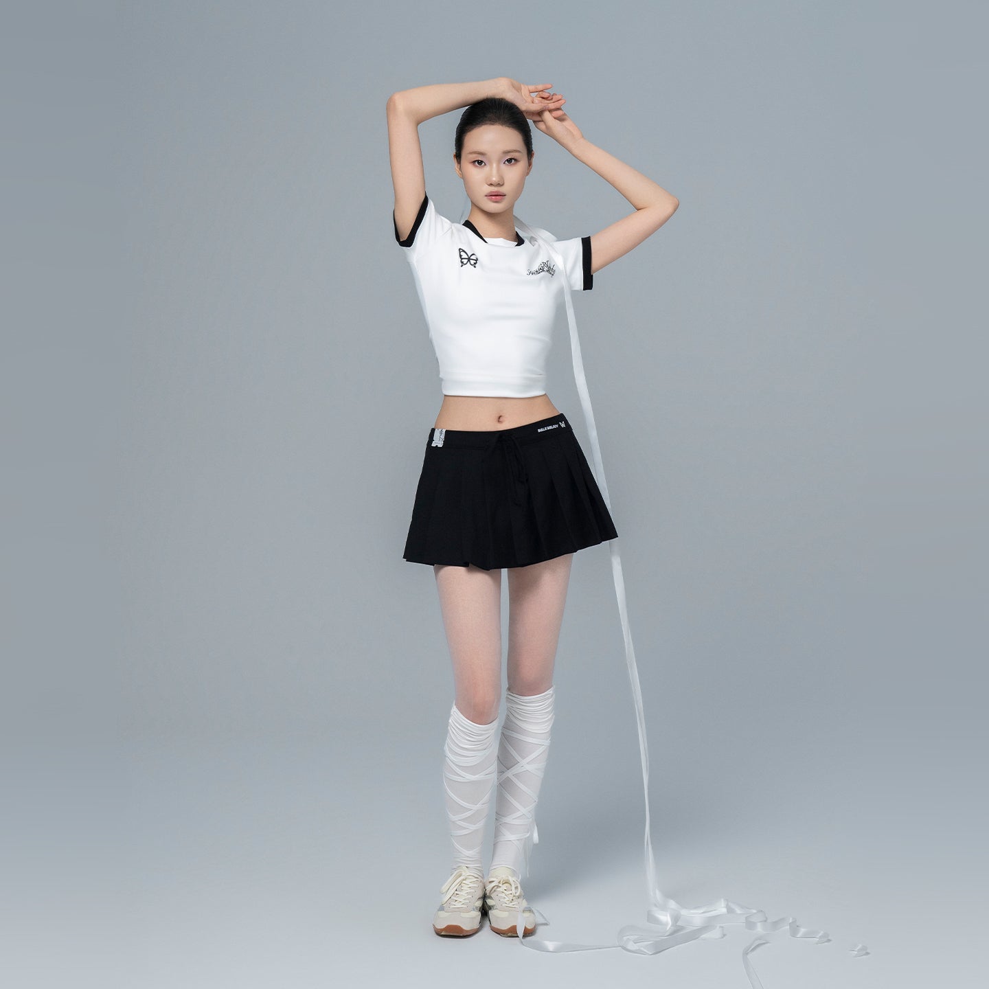 Pleated Mini Skirt-SMILEREPUBLIC