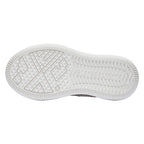 Silver Textured Low Top Sneakers, Unisex Lace Up Casual Shoes - view 8