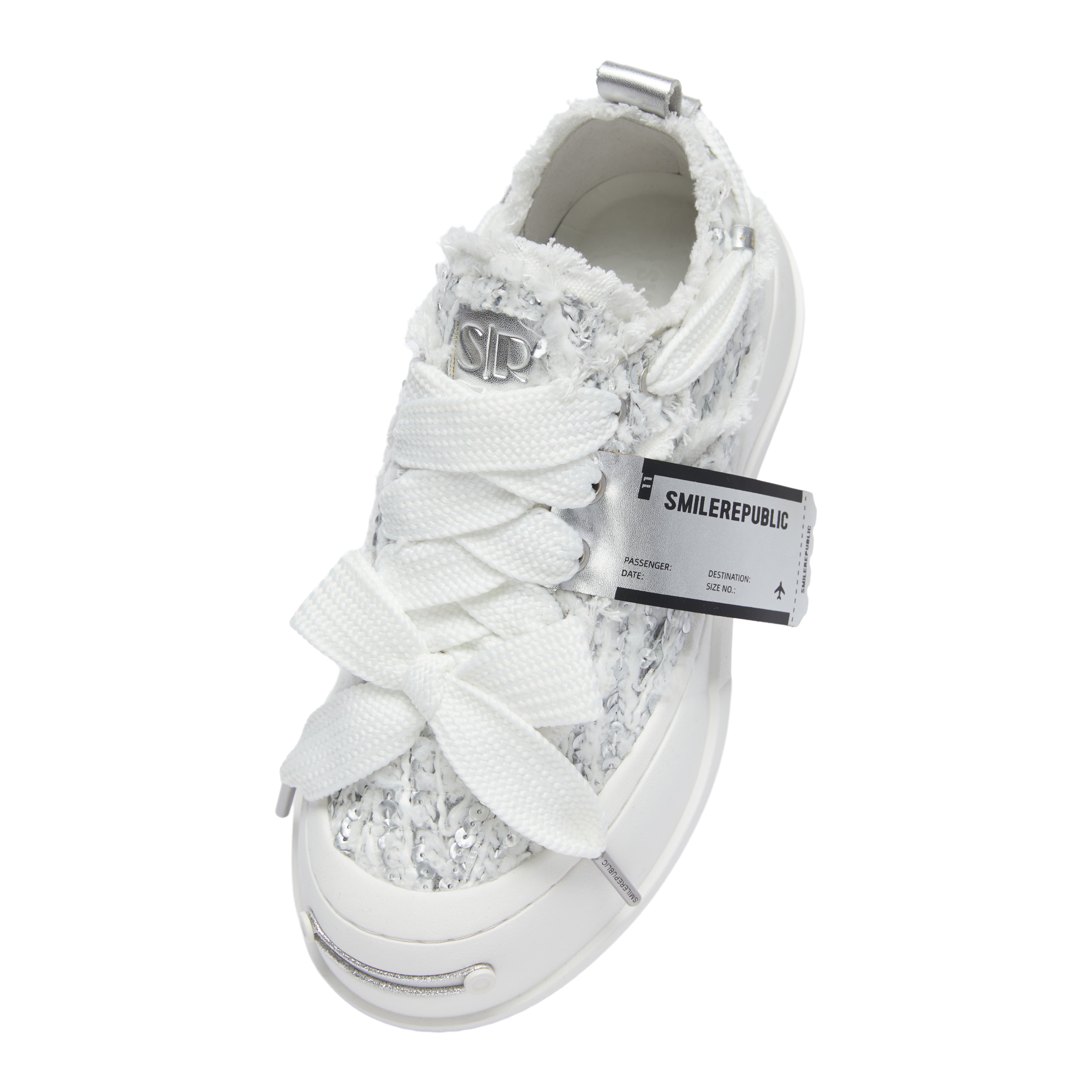 Silver Scales Low Top Sneaker - SMILEREPUBLIC