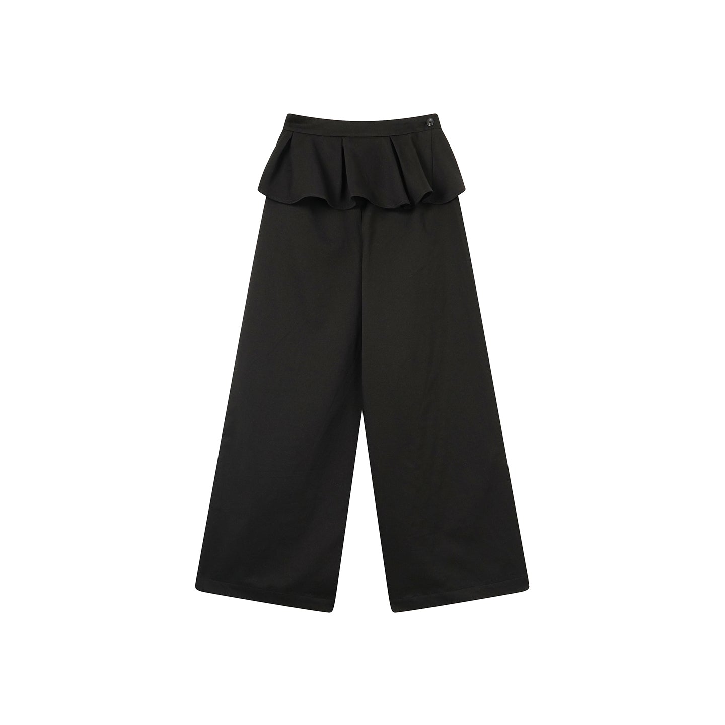 Detachable Pleated Skirt with Wide-Leg Trousers-SMILEREPUBLIC
