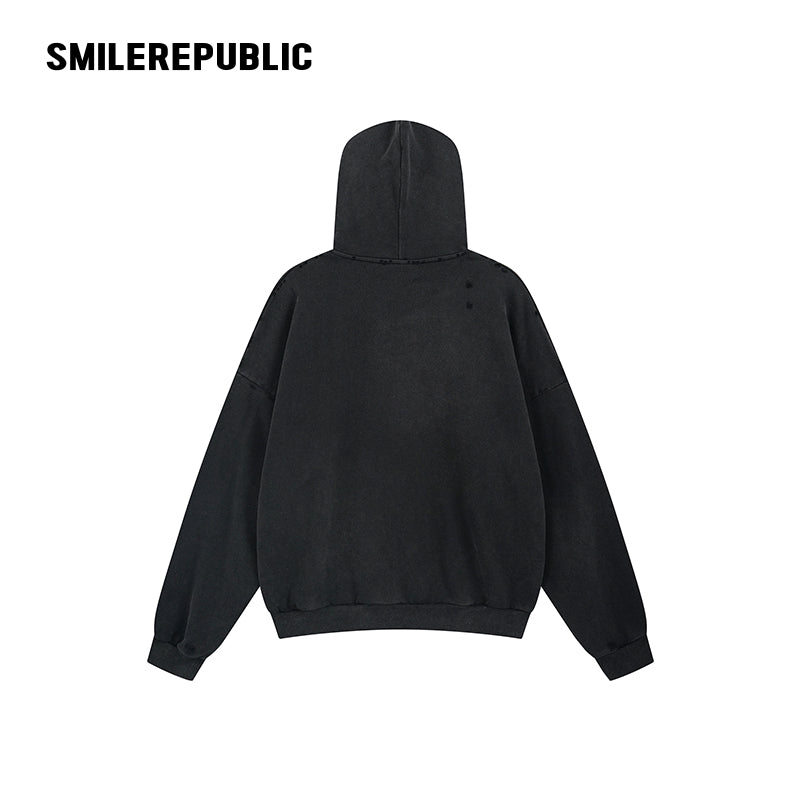 Printed Oversized Hoodie-SMILEREPUBLIC