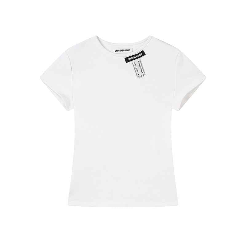 Logo Tag Fitted T-Shirt