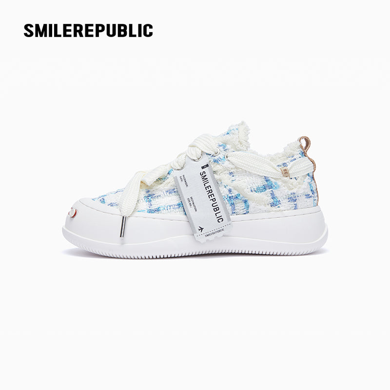 Glacier Mint Tweed Low Top Sneaker - SMILEREPUBLIC