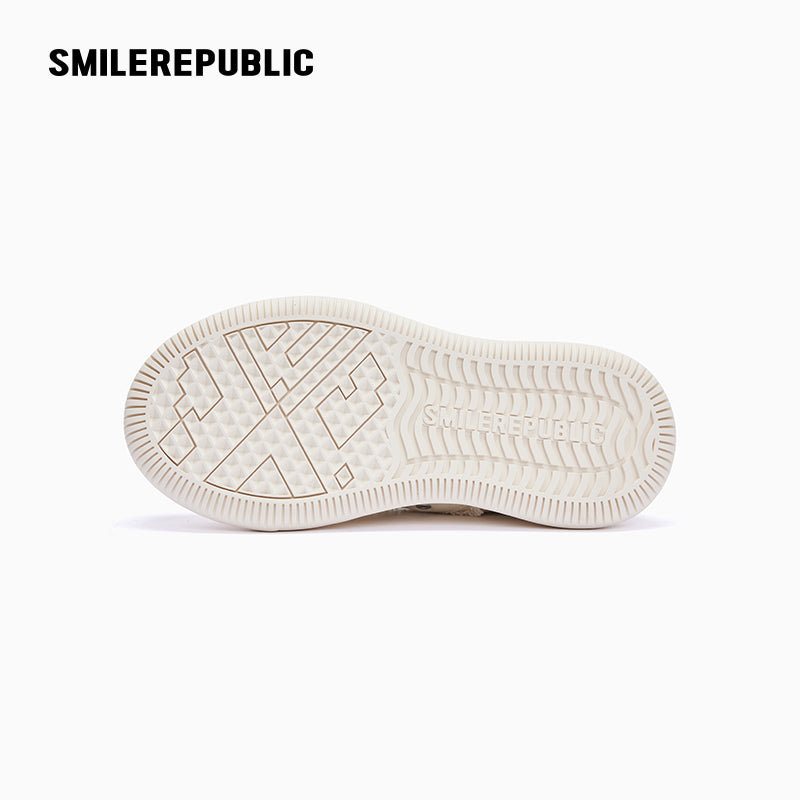 White Frayed Canvas Platform Sneakers, Unisex Low Top Lace Up Shoes