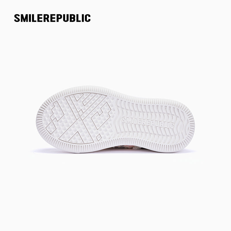 Pink Tweed Platform Low-Top Sneaker-SMILEREPUBLIC