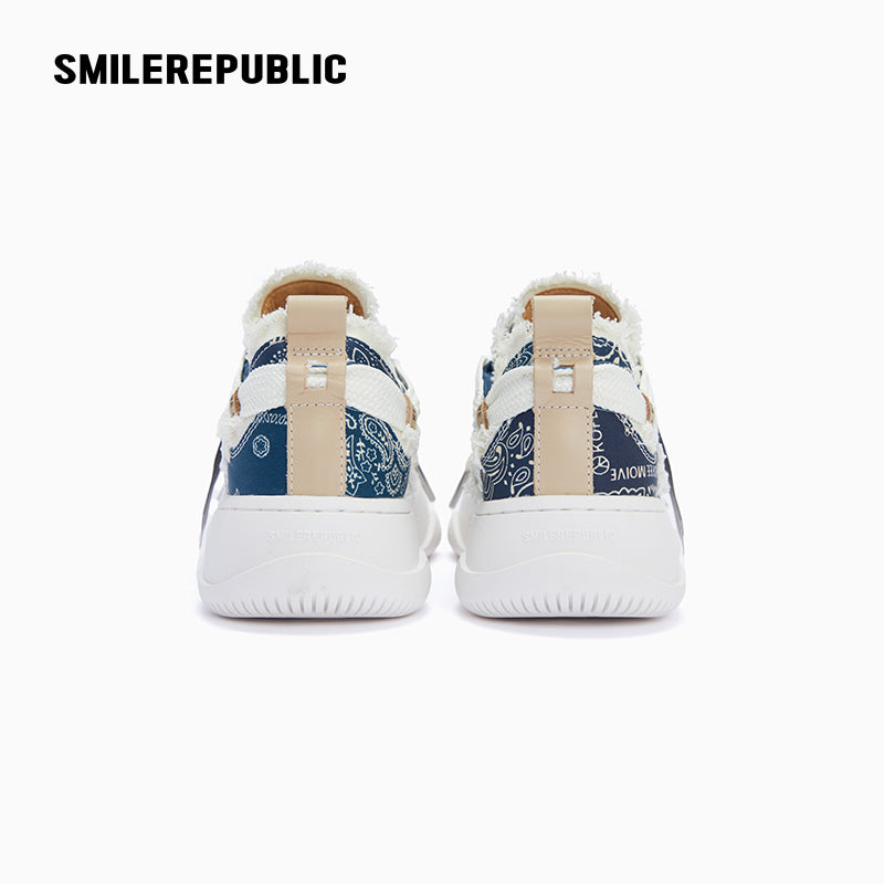 Blue Cashew Flower Canvas SB Sneaker