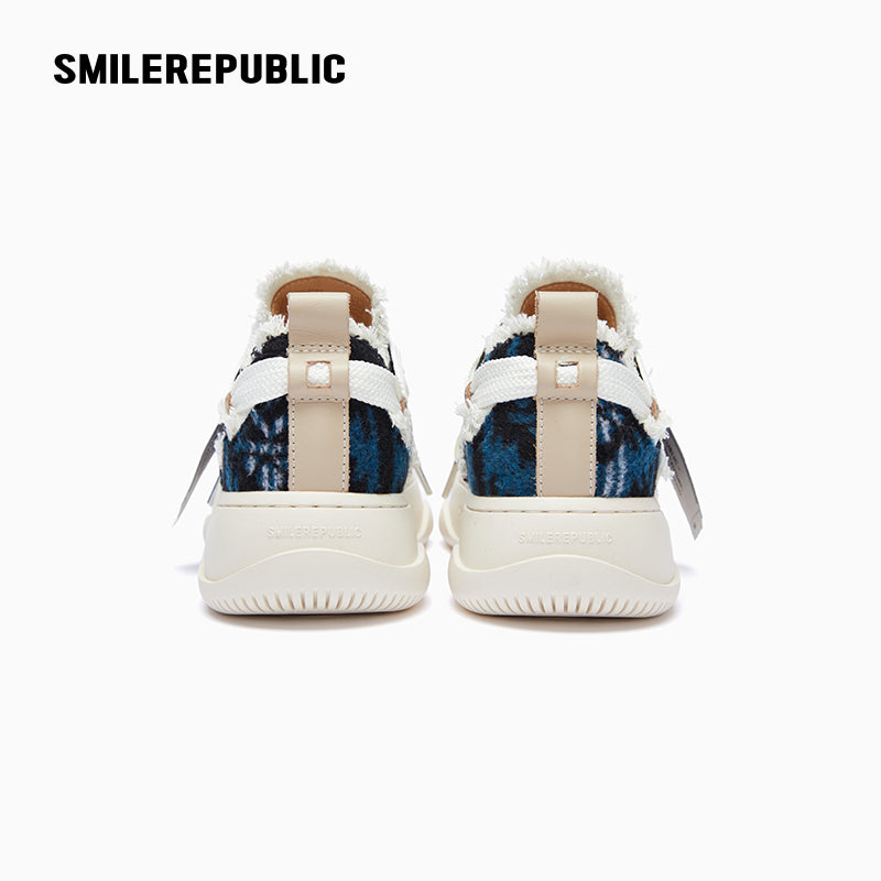 National Pattern Low Top Sneaker - SMILEREPUBLIC