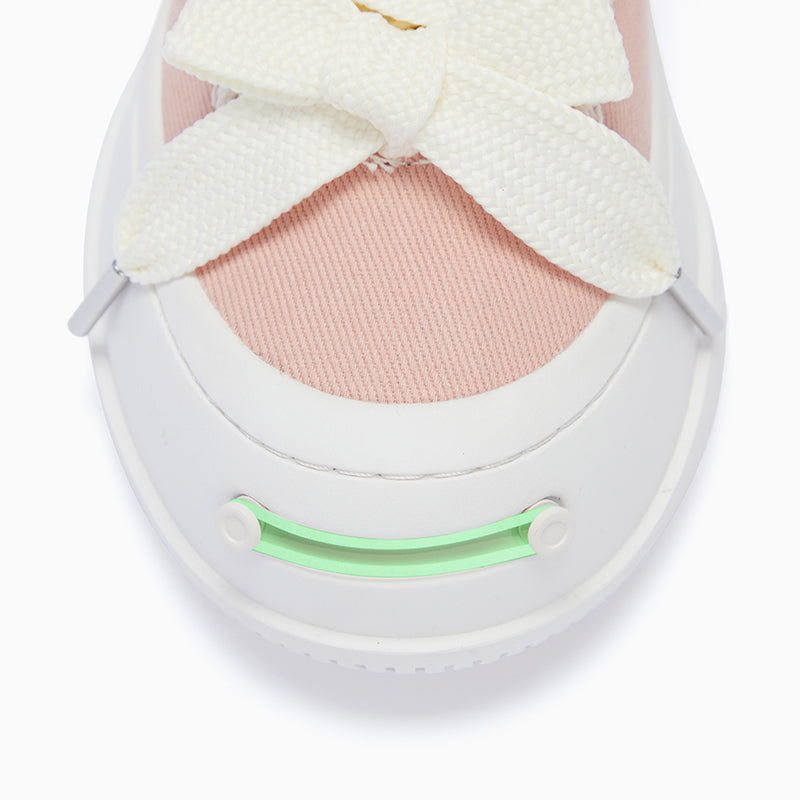 Light Pink Canvas Low-Top Platform Sneaker-SMILEREPUBLIC