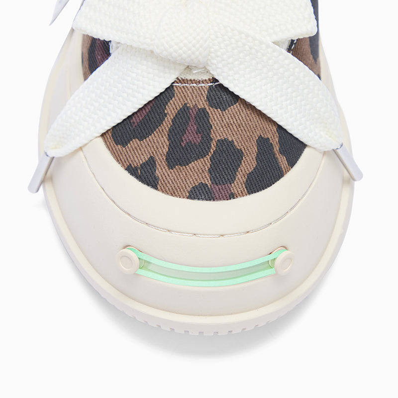 Brown Leopard Print Low-Top Platform Sneaker-SMILEREPUBLIC