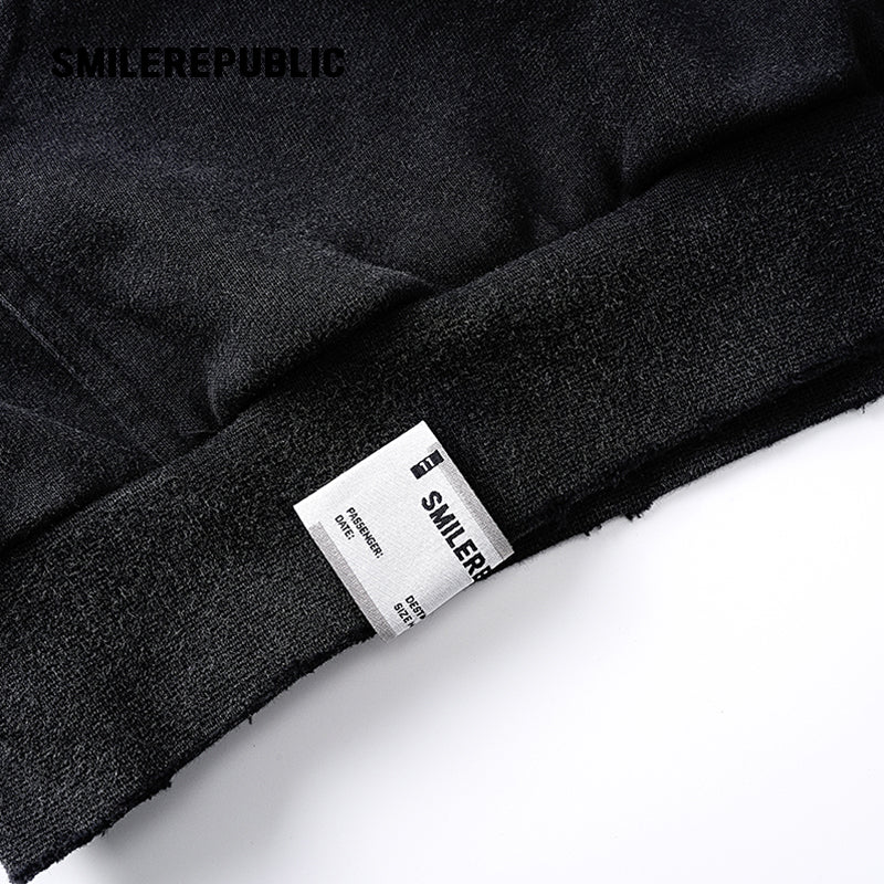 Printed Oversized Hoodie-SMILEREPUBLIC