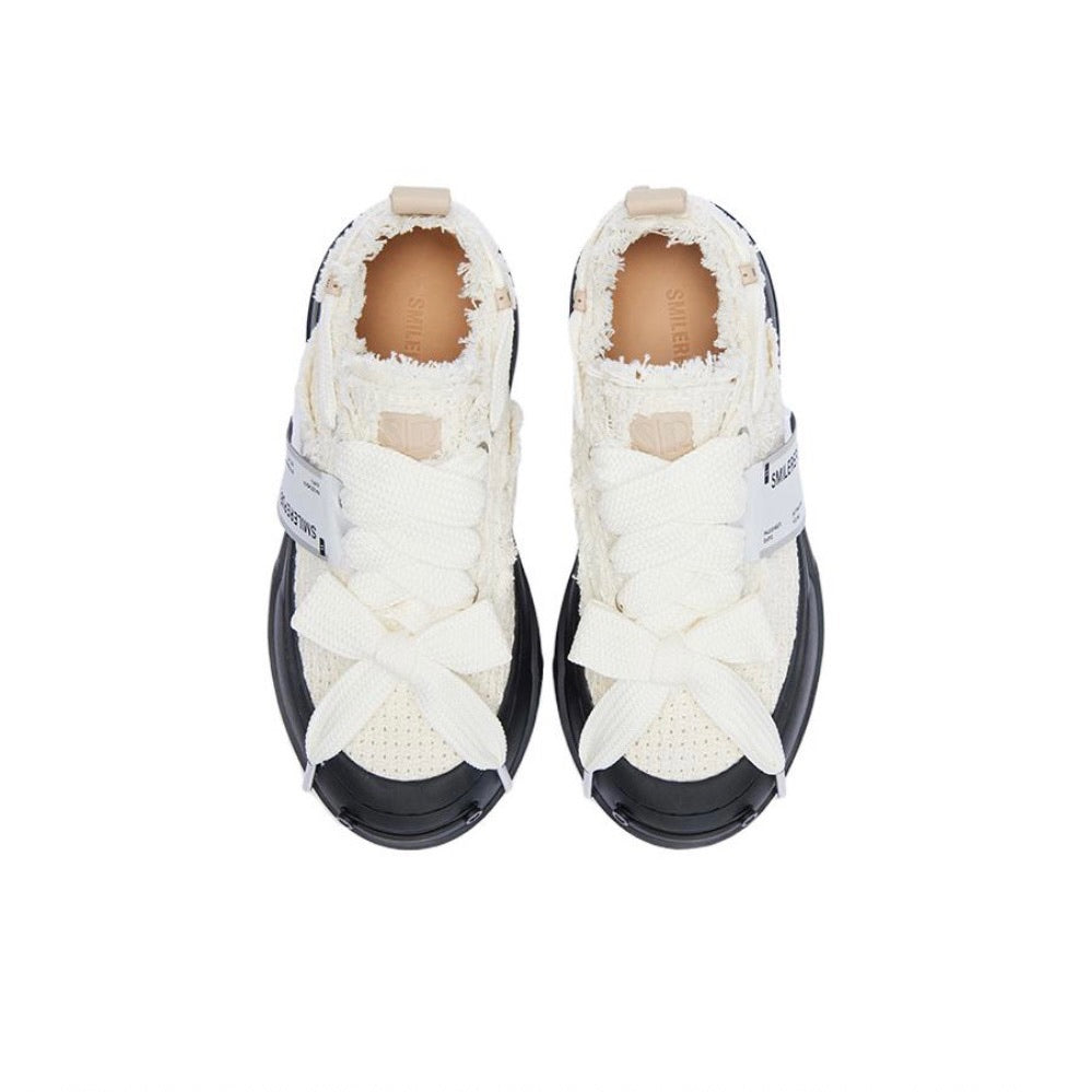 Native White Cross Jacquard SB Sneaker - SMILEREPUBLIC Slip On Shoes Store