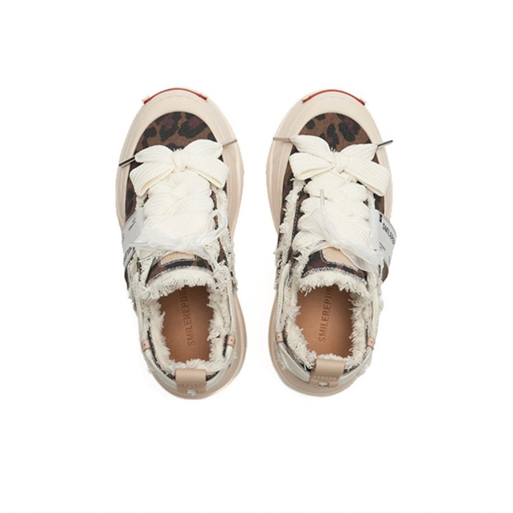 Brown Leopard Print Low Top SB Sneaker - SMILEREPUBLIC Slip On Shoes Store