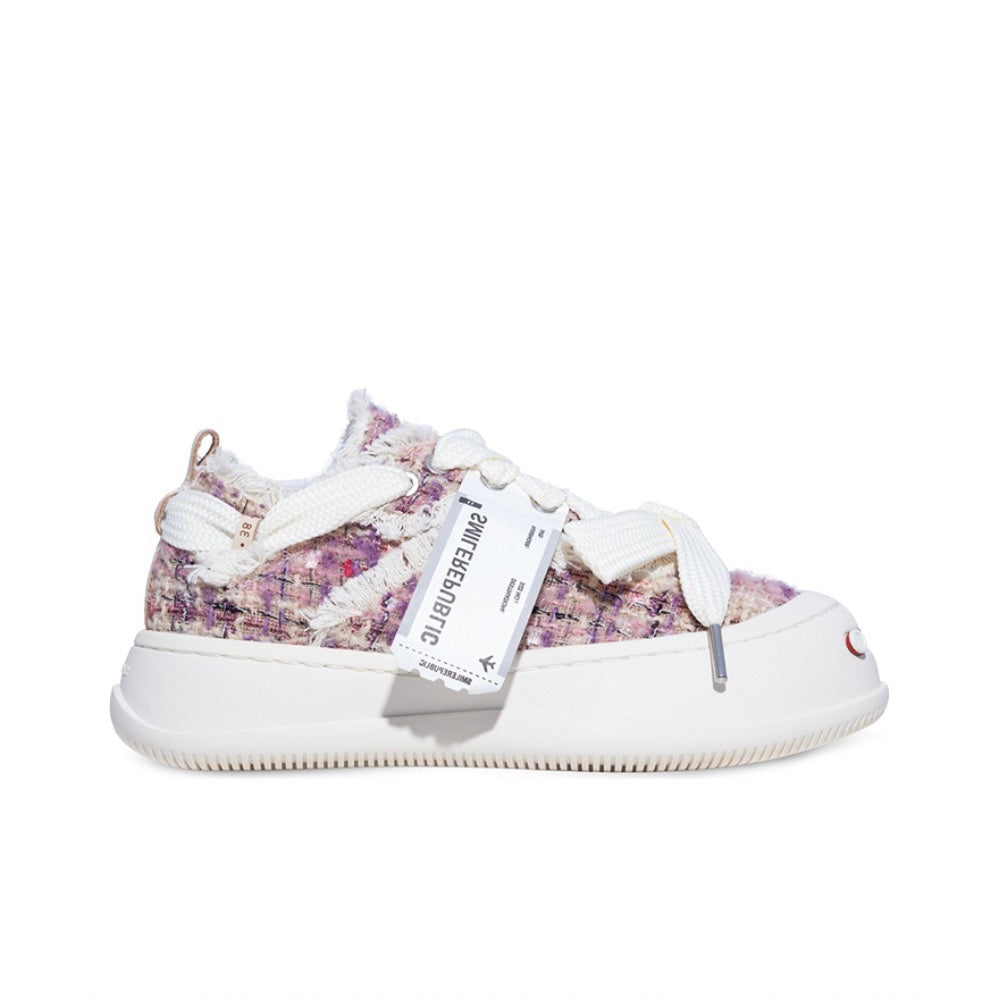 Purple Colorful Tweed SB Sneaker - SMILEREPUBLIC Slip On Shoes Store