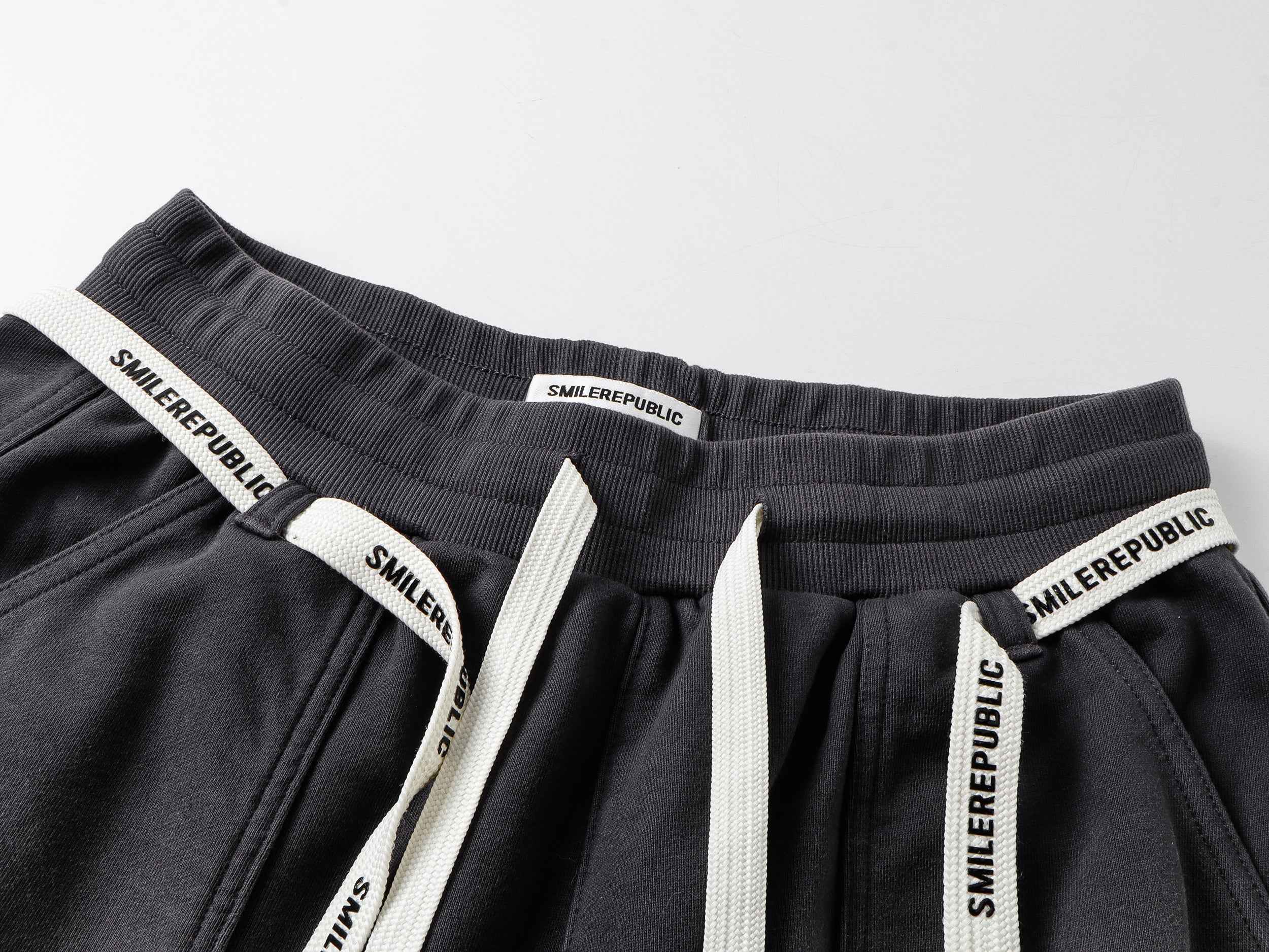 Ribbon Trimmed Washed Shorts