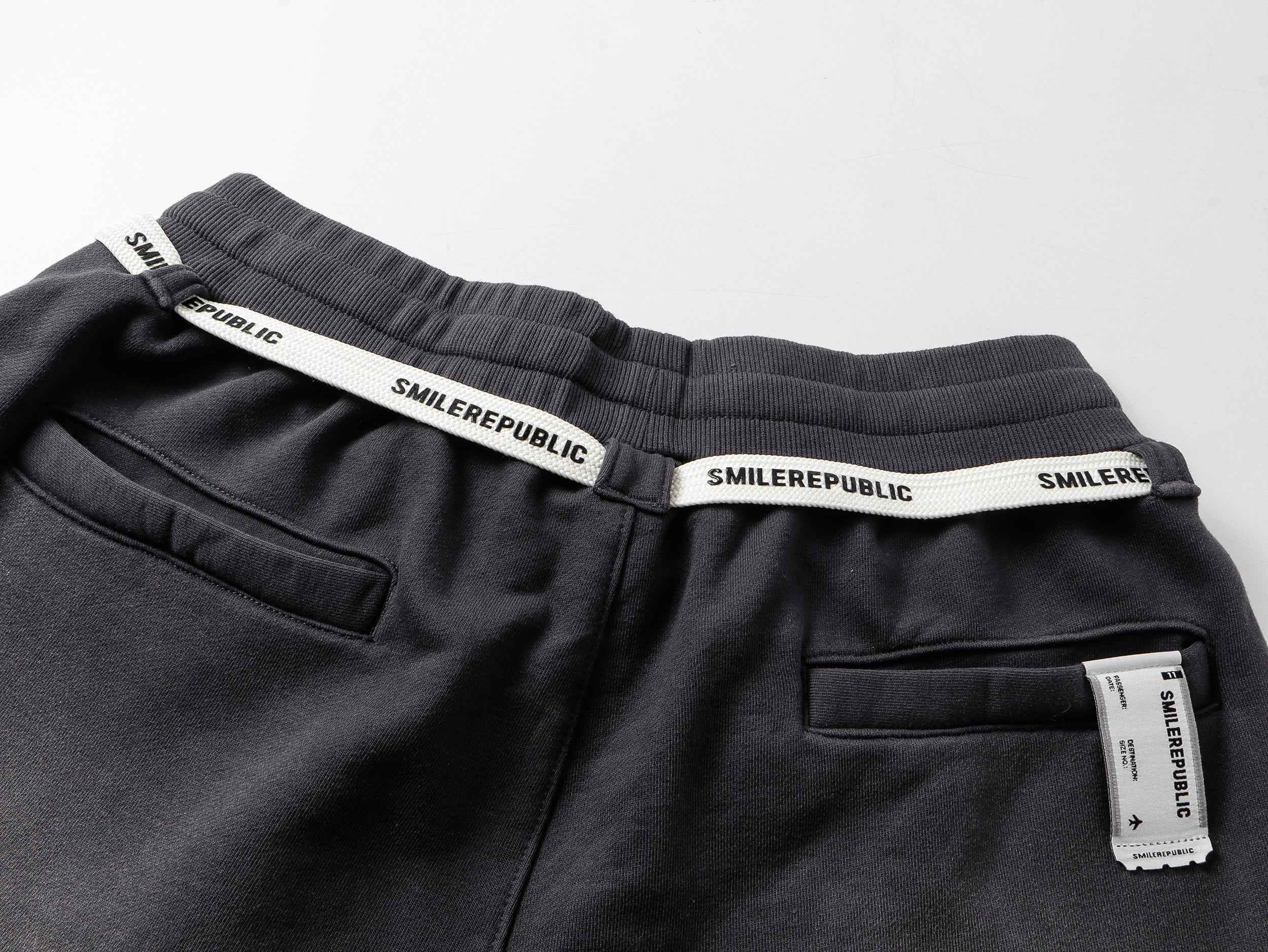 Ribbon Trimmed Washed Shorts