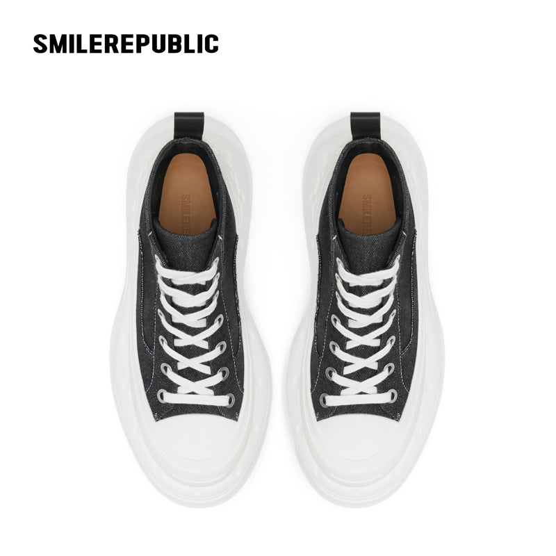 Black White SR 2.0 High Top Canvas Shoes