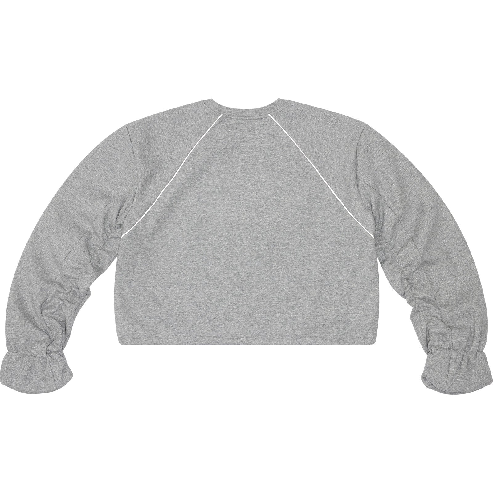 Gray Starry Long Sleeved T-Shirt Cropped Navel