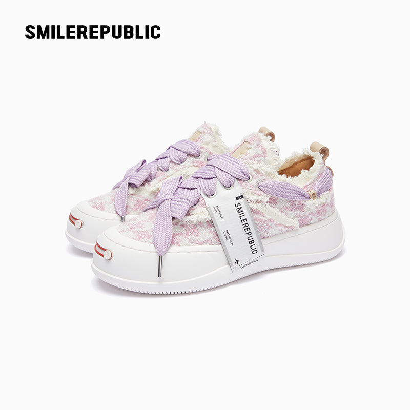Pink Glisten Houndstooth Low Top SB Sneakers