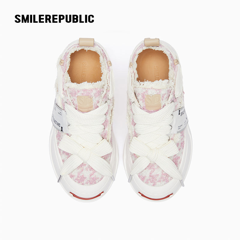 Pink Glisten Houndstooth Low Top SB Sneakers