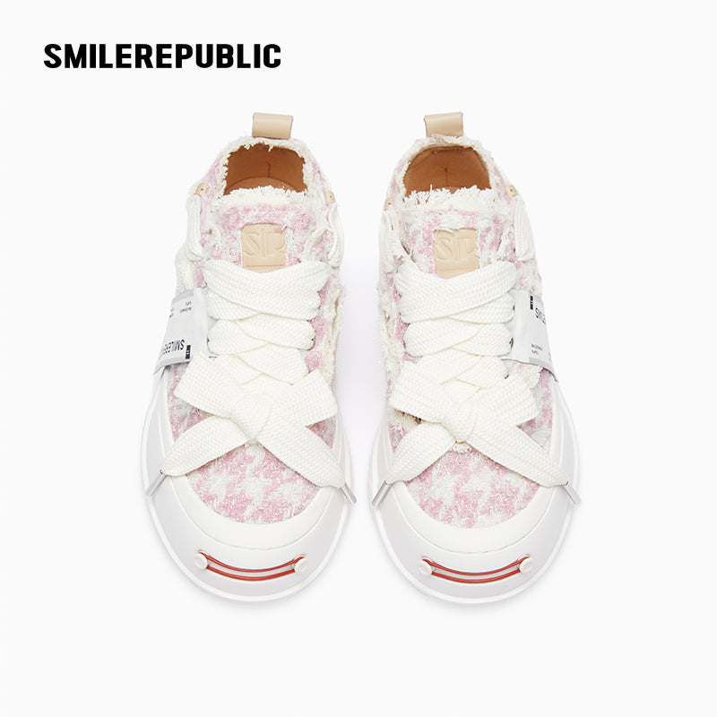 Pink Glisten Houndstooth Low Top SB Sneakers