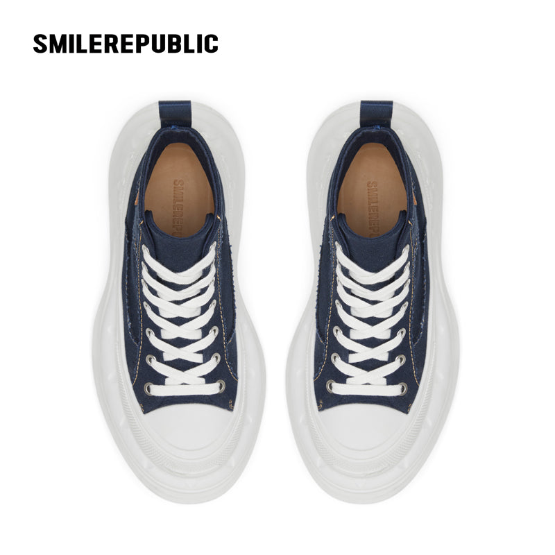 Navy Blue SR 2.0 High Top Canvas Shoes