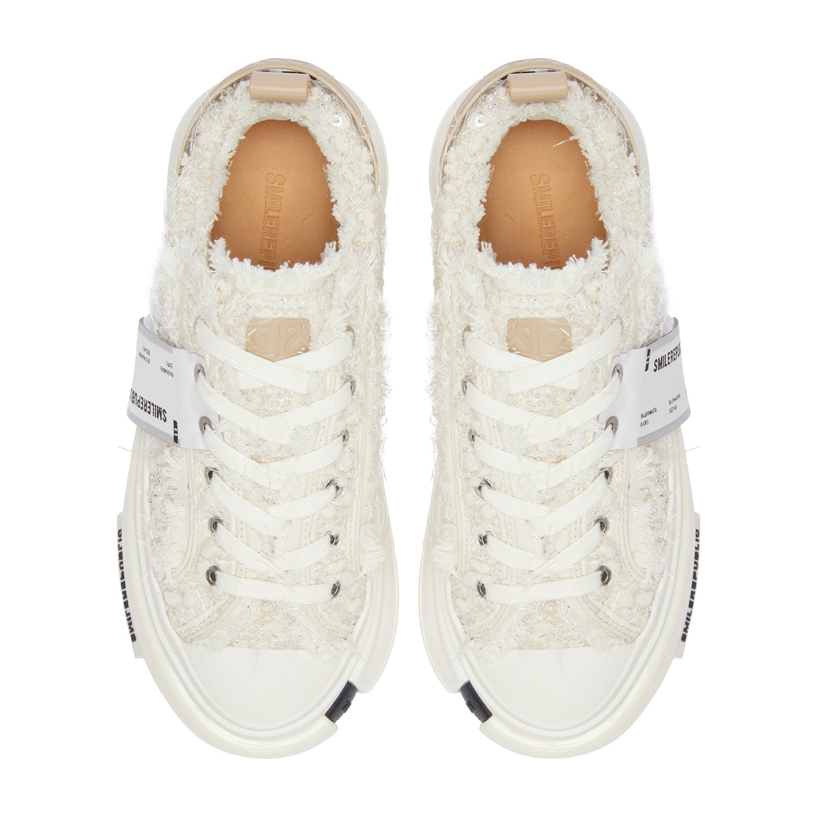 Inception 70s Pearl Girl White Pink Sneakers Shoes Streetstyle