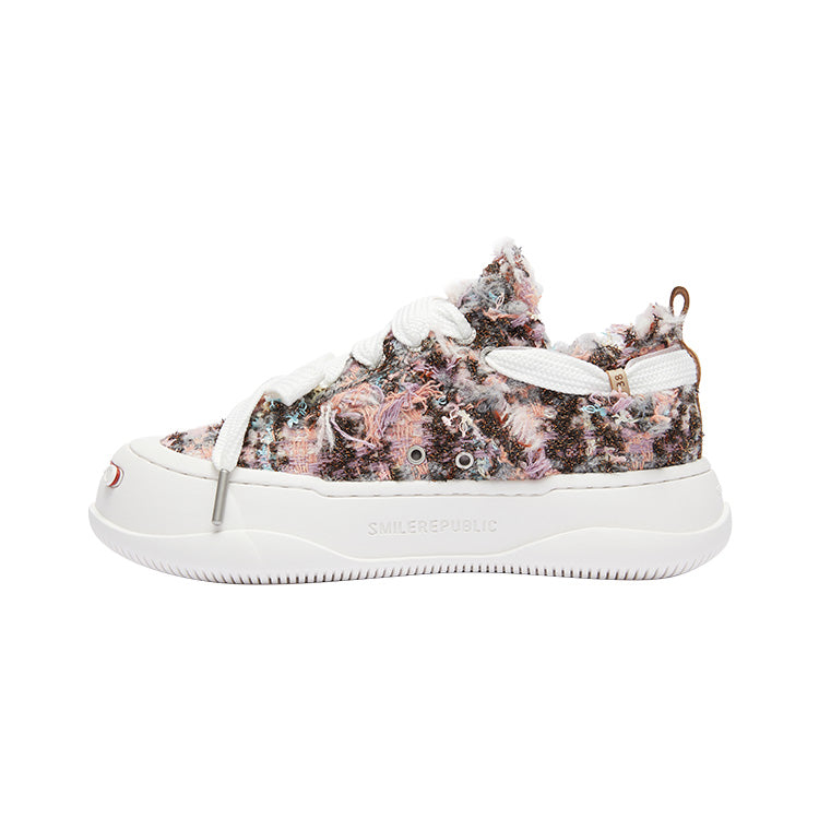 SMILEREPUBLIC Blossom Purple Tweed SB Sneaker