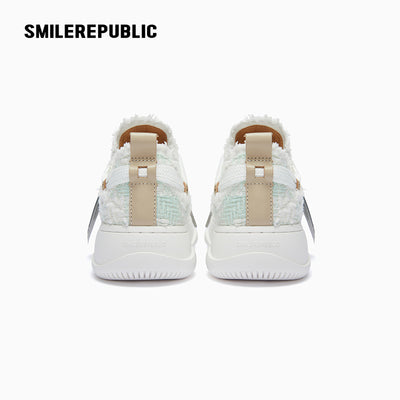 Light Cyan Tweed Low Top SB Sneaker Shoes