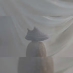 Light Gray Frayed Canvas Smile Toe Chunky Platform Sneakers, Low Top